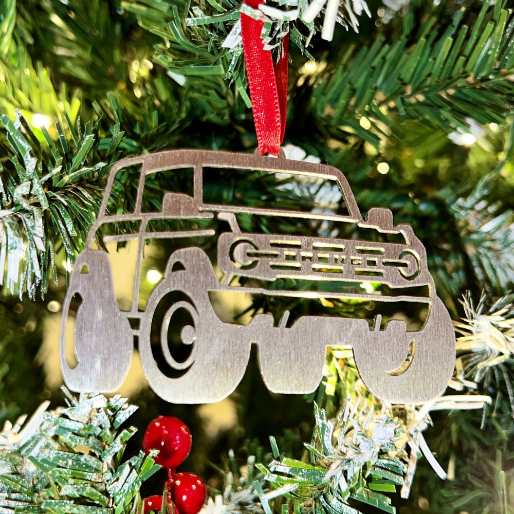 Bronco Christmas Tree Ornament Rock Slide Engineering